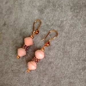 🩷HAND CRAFTED UGANDAN PAPER BEAD EARRINGS🩷